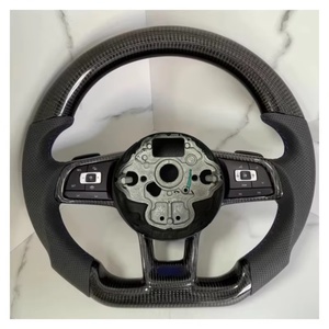 Volant en cuir pour <span class=keywords><strong>VW</strong></span>/Volkswagen GTI pour Golf 6 7 Série R Passat B8 Mk7 MK8 <span class=keywords><strong>Arteon</strong></span>/CC Modèles de voitures Volkswagen - Product Image 1