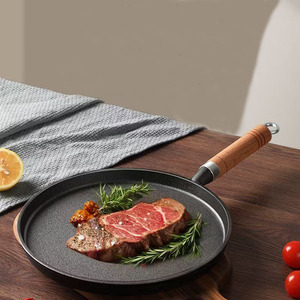 Padella in Ghisa Pretrattata per Crêpes e Galette Tradizionali, Utensile da Cucina Ecologico e Vintage - Product Image 3