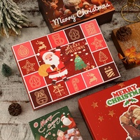 Nouvelle boîte cadeau de Noël en papier couché, grande boîte d'emballage pour écharpe et tasse isotherme, Noël ou design personnalisable en stock
