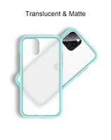 Bonne Qualité Pour iPhone 11 Pro X XR XS Max 7 8 Plus Luxe Contraste Couleur Mat Dur PC Pour iPhone 11 Couverture