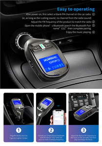 Gxykit G11 TF thẻ/U-disk xe <span class=keywords><strong>Bluetooth</strong></span> MP3 Máy nghe nhạc đài phát thanh không dây <span class=keywords><strong>adapter</strong></span> 3.1A kép cổng <span class=keywords><strong>USB</strong></span> <span class=keywords><strong>Bluetooth</strong></span> FM Transmitter - Product Image 3