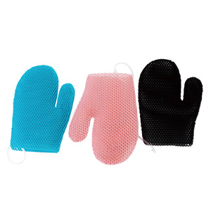 TPU Douchehandschoenenset voor dagelijks gebruik, vingerexfoliatie, make-up verwijdering, baden, schrobben en reinigen - Product Image 5