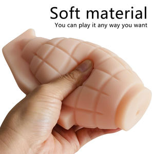 몰드형 장치 시뮬레이션 수류탄 스트레스 해소 비행기 컵 TPE 스퀴즈 토이 남성용 수동 자위기구 성인용품 100% 방수 - Product Image 2