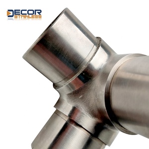 <span class=keywords><strong>Coude</strong></span> en T à 3 voies en acier inoxydable, soudé, poli, 90 degrés, pour tubes de 33,7/42,4/48,3 mm, systèmes de balustrades - Product Image 3
