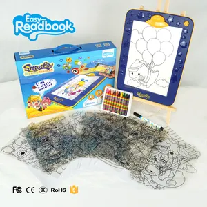 Fabricante niños aprendiendo magia LED dibujo imágenes para colorear tablero