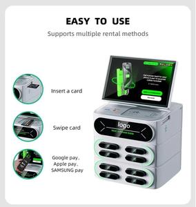 Fast <b>Charge</b> Power Bank 12-Slot Touch Screen POS Machine Input Interface 60W Output Shared Power Bank Station - Product Image 2