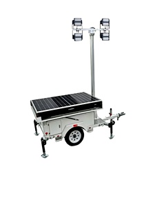 Tour d'éclairage solaire mobile avec 4*100W LED, indice de protection IP65, mât de 6,5m, 60000LMS pour l'exploitation minière - Product Image 1