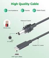 Penjualan Terbaik 2m-5m PVC Starlink Mini DC kabel daya langsung ke USB C untuk PD kabel adaptor daya