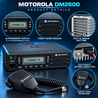 Radio mobile Motorola DM2600 XiR M6660 XPR2500 DEM500 VHF UHF numérique pour la logistique de flotte, les transports et les entreprises