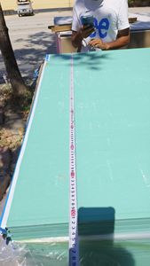 Papan gipsum Dinding kering tahan api desain Modern untuk langit-langit & plester konstruksi ketebalan 9mm langit-langit gantung - Product Image 6