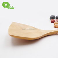 Grand Spatule de Cuisine en Bois Écologique avec Long Manche