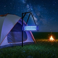 Lampe anti-moustiques solaire d'extérieur |   Piège à moustiques électrique étanche anti-choc, portée 300m, portable pour jardin