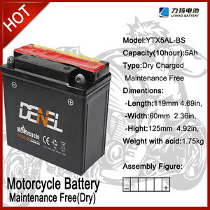 Batterie YTX5AL-BS d'importation pour batterie de moto 12v 5ah cg en gélatine denel batterie <span class=keywords><strong>ytx</strong></span> <span class=keywords><strong>5</strong></span> - Product Image 6