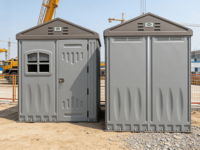 Shed WooWild Maison mobile intelligente à énergie solaire, isolée, étanche, en HDPE, préfabriquée, modulaire, portable, type Tiny House, pour entrepôt et parc