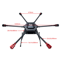 Châssis de drone pliable à 6 axes RJXHOBBY, hexacoptère UAV pour la protection des plantes et la pulvérisation agricole