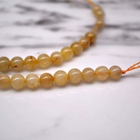 2025 vente chaude blonde cristal pierre perles 6-10mm cheveux clairsemés gaufrette bouddhiste bijoux à bricoler soi-même Bracelet accessoires espace perles