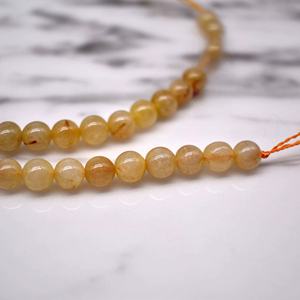 2025 vente chaude blonde cristal pierre perles 6-10mm cheveux clairsemés gaufrette bouddhiste bijoux à bricoler soi-même Bracelet accessoires espace perles - Product Image 3