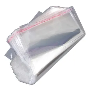 Opbergzakken Transparante Zelfklevende Resealable Cellofaan Poly Zakken Opp Seal Geschenkverpakkingen Kleren Pouch