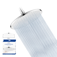 LEELONGS Douche de pluie surdimensionnée 23 cm à fixation murale, couverture complète, design chromé pour salle de bain et spa
