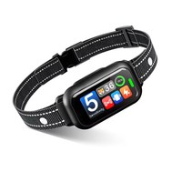 Collier anti-aboiement intelligent rechargeable pour chien, quatre modes d'entraînement, étanche IPX7, écran TFT, sensibilité réglable pour chiens de petite et grande taille