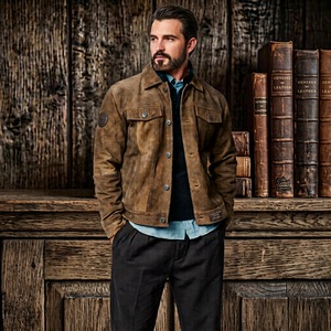Fabricante de Chaquetas de Cuero Personalizadas, Chaqueta de Cuero Genuino para Motociclistas, Chaquetas de Cuero para Hombre al por Mayor, Proveedor de Chaquetas de Cuero OEM - Product Image 1