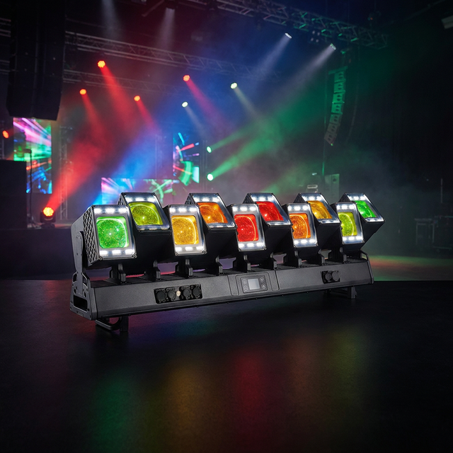 Waterproof Professional Stage Light LED 10x80W RGBW Wash Pixel Bar Moving Light