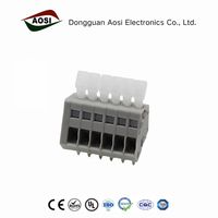 Bloc de bornes à ressort AOSI FS1-254-05 DG240-2.5 4A 150V pour fils de 2,5 mm