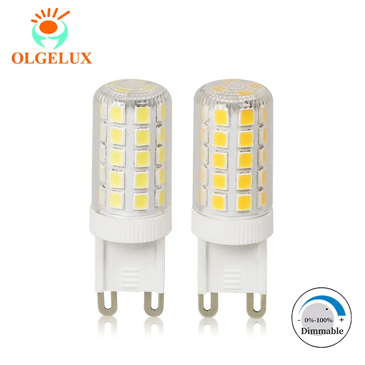 G9 Led Light Bulb Dimmable 6000k Daylight White G9 Ceramic Lamp Bulb 4w Equivalent To 40w Halogen Bulb,ac120v 450LM No-flicker