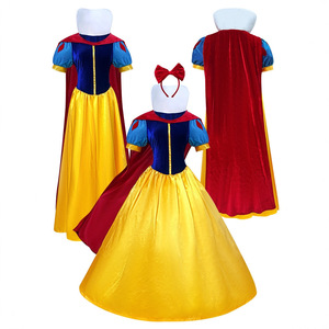 Disfraz de Blancanieves para Adultos, Talla Grande, Disfraz de Halloween, Disfraz de Cuento de Hadas, Talla S a 4XL, Material de Poliéster - Product Image 1