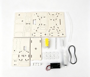 ชุดประกอบรถถังไม้ DIY รุ่น OKYN-Y2365 ชุดวิทยาศาสตร์ STEM ของเล่นเสริมพัฒนาการสำหรับเด็ก - Product Image 4