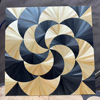 Panneau de parquet en paille de blé fait main Kisswood avec motif GÉOMETRIE - Solutions graphiques de design moderne pour salon et hôtel