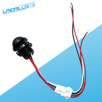 Probe Detektor Gerak PIR Lubang Terbuka 20mm Terintegrasi DC5-24V 110 °   Lampu LED Kontrol Otomatis Sudut Sensor untuk Lemari Pakaian