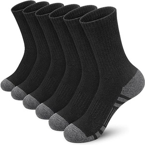 Athletic <b>Training</b> Sport <b>Socks</b> Crew Knitted Anti Slip Polyester Cotton Men Summer Grey Black White - Product Image 5