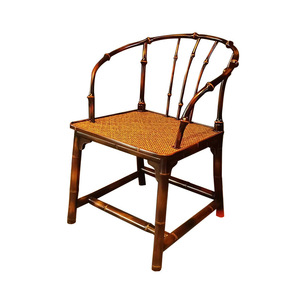 Handmade Lacquered Bamboo <b>Armchair</b> Ming Style Tea Chair Living Room Chair Single Person Use - Product Image 2