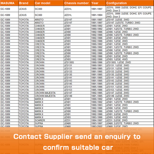 GC-1009 MASUMA-Juntas de válvula de cilindro de Vincos para coche, BU85 13BT 11213-46020 11213-46020 para SUZUKI ESCUDO JZZ31L, venta al por mayor - Product Image 2
