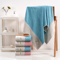 Serviette de bain en bambou douce pour la peau, drap de bain réutilisable, serviette de plage ultra douce, serviette de bain à séchage rapide