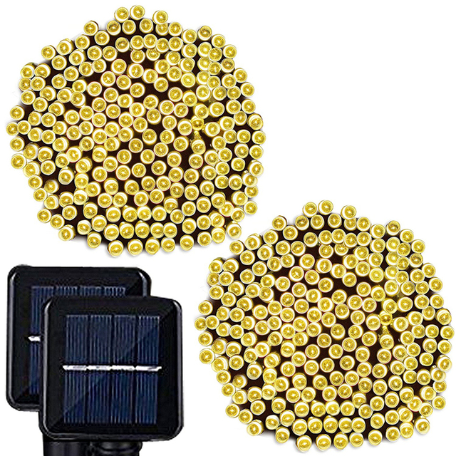 10 Meter 100 LED Solar Christmas String Light 8 Modes Waterproof Indoor & Outdoor Fairy Decorative Lighting