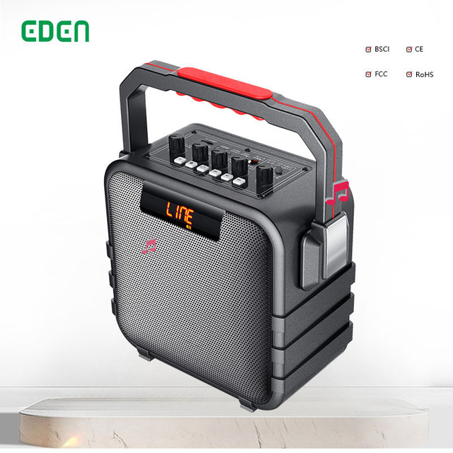 New Product 6.5 Outdoor Speaker Plastic Empty Speaker Box Handbag bluetooth Speaker With Wireless Mic