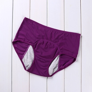 PATON ODM Culottes menstruelles pour femmes grandes tailles en coton 3 couches anti-fuites pour la période quotidienne, livraison directe de sous-vêtements - Product Image 4