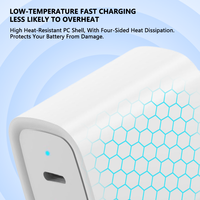 Chargeur de voyage universel OEM Adaptateur secteur US EU 30W Type C GaN Chargeur rapide PD USB C 5V/3A pour téléphone portable