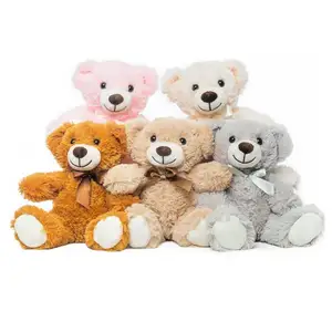 SUSHAN טדי דובי חיות פרווה בפלאש צעצועים רך שאגי דוב בובה חמוד ממולא טדי דוב בפלאש עבור תינוק יום הולדת מתנות