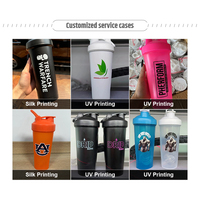 Bouteille Shaker Tumbler de Sport 600ml Blanche en Plastique Sans BPA, pour Entraînement et Protéines, avec Logo Personnalisé – Article Cadeau Promotionnel