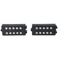 NAOMI 2 pièces/ensemble micros de basse électrique Humbucker pour pont et manche, pour basse 5 cordes, bobine noire silencieuse