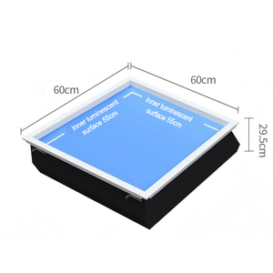 Smart Modern LED Integrated Ceiling Embedded Artificial Skylight <strong>Blue</strong> <strong>Sky</strong> <strong>Light</strong> for Bedroom Living Room Clear Natural Decoration - Product Image 3