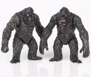 2023 Year Hot Selling Amime King-Kong Skull Island 2 small chimpanzee joints cake decorations action figures