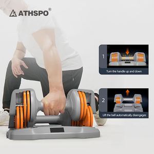 ATHSPO Adjustable <strong>Dumbbell</strong> Set <strong>Multi</strong> <strong>Functional</strong> Fitness Equipment Gym Weights for Body Building Adjustable <strong>Dumbbells</strong> - Product Image 1