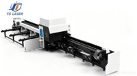Máquina Láser de Fibra CNC Profesional 3D Bevel 6024 de Tres Mandriles para Corte de Perfiles de Acero en Construcción
