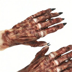 Guante de mano de momia de PVC para adulto, accesorio de disfraz de Halloween, unisex - Product Image 2