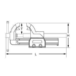 KS TOOLS Tornillo de Banco paralelo con placa redonda, 90 mm - Product Image 3