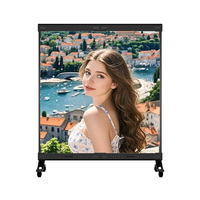 Écran publicitaire LED transparent couleur pleine, holographique numérique WiFi invisible pour intérieur, idéal pour les centres commerciaux et les ascenseurs